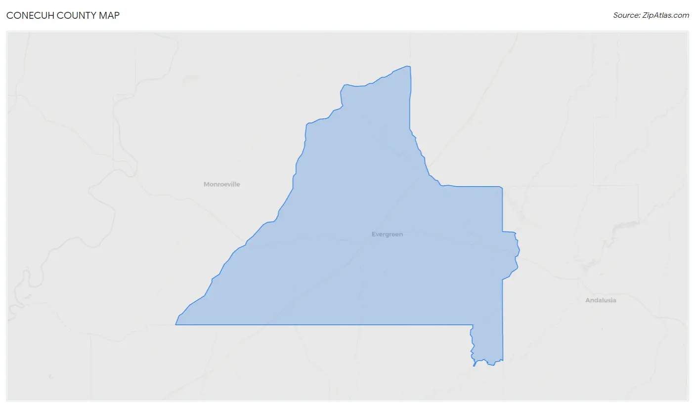 Conecuh County Map