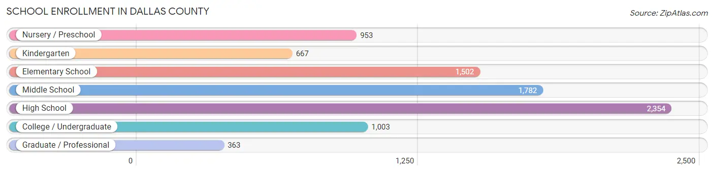 School Enrollment in Dallas County