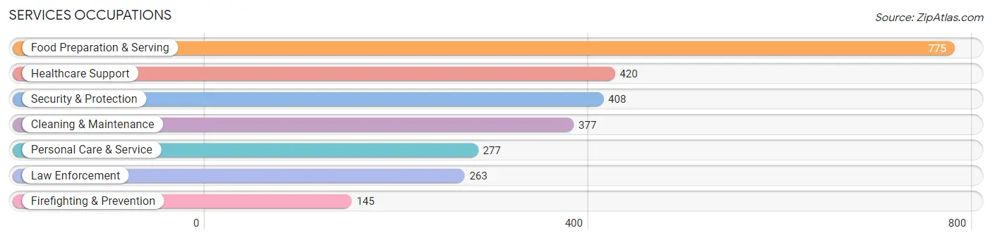 Services Occupations in Dallas County