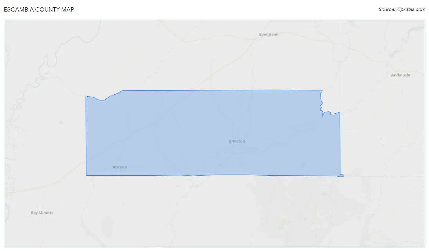 Escambia County Map