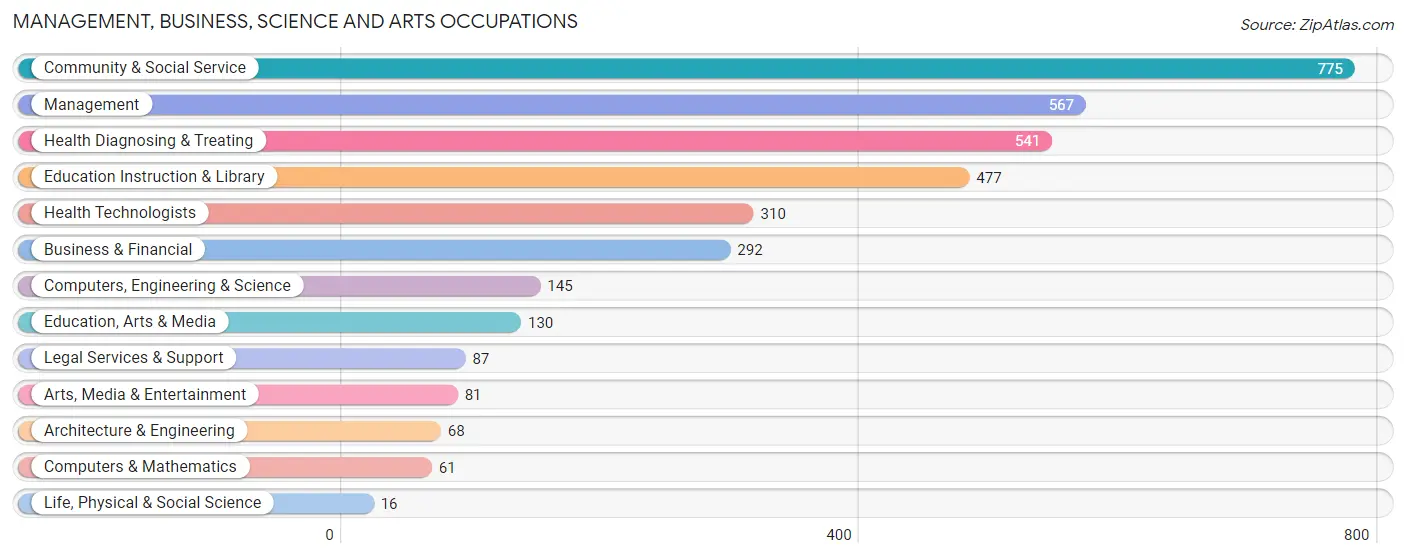 Management, Business, Science and Arts Occupations in Henry County