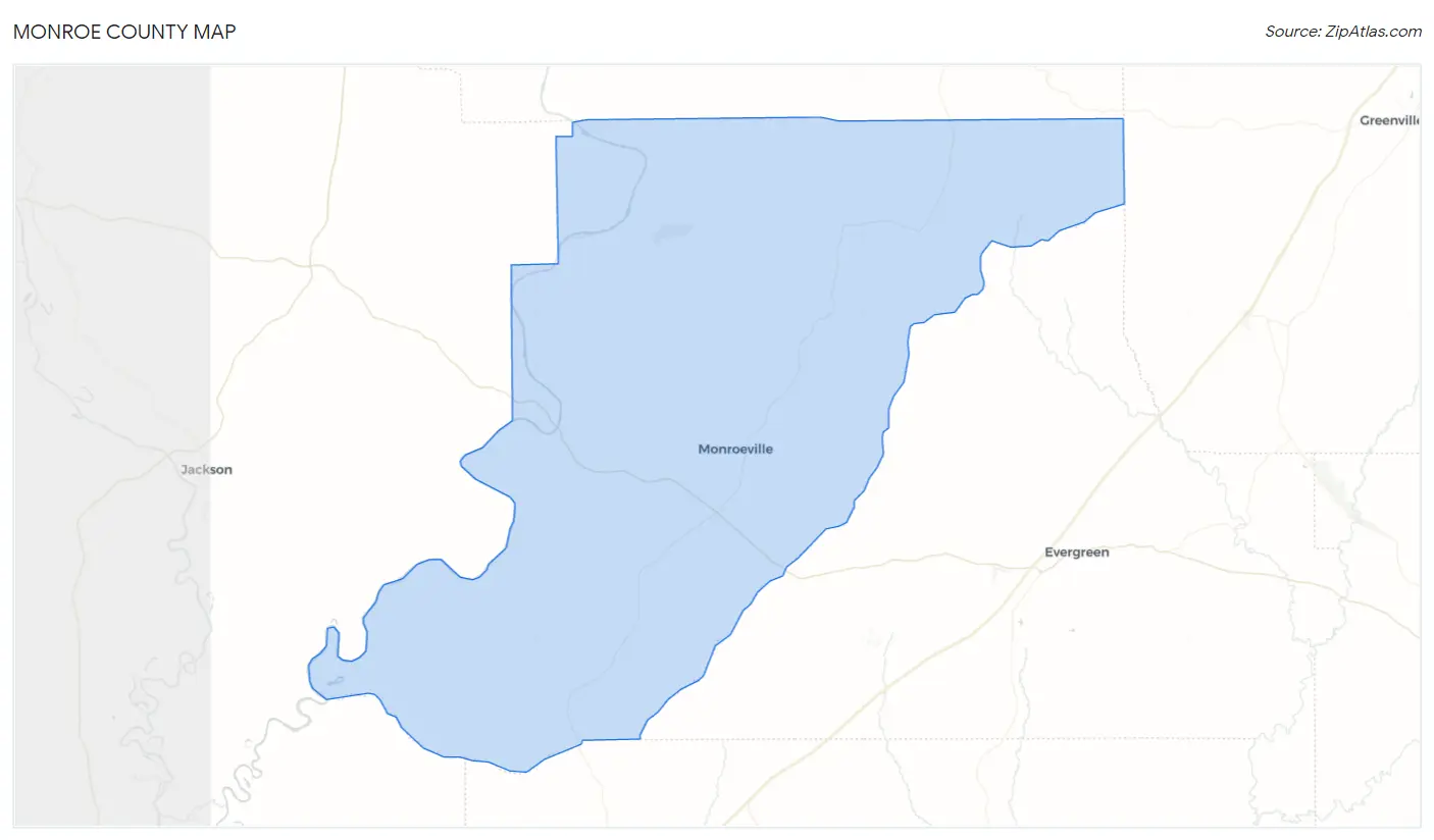 Monroe County Map