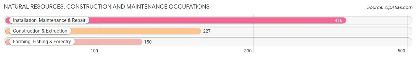 Natural Resources, Construction and Maintenance Occupations in Monroe County