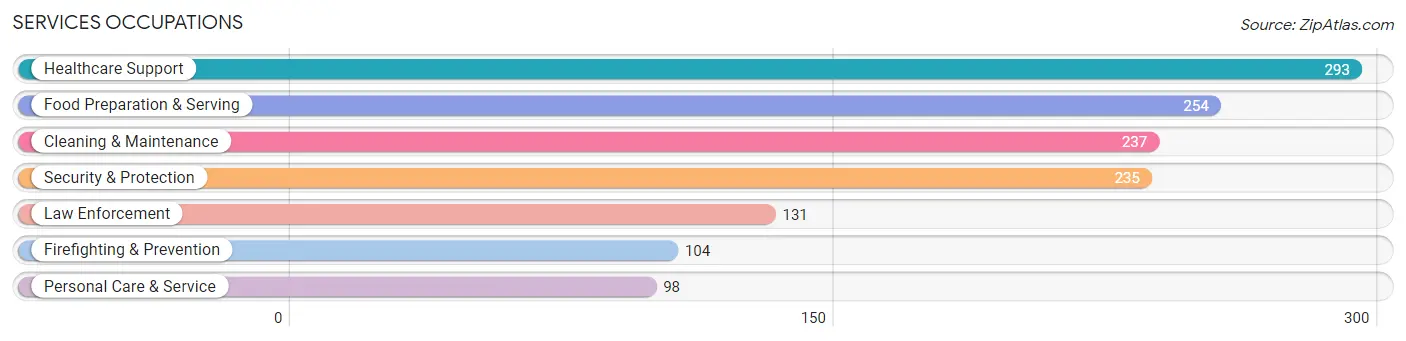 Services Occupations in Monroe County