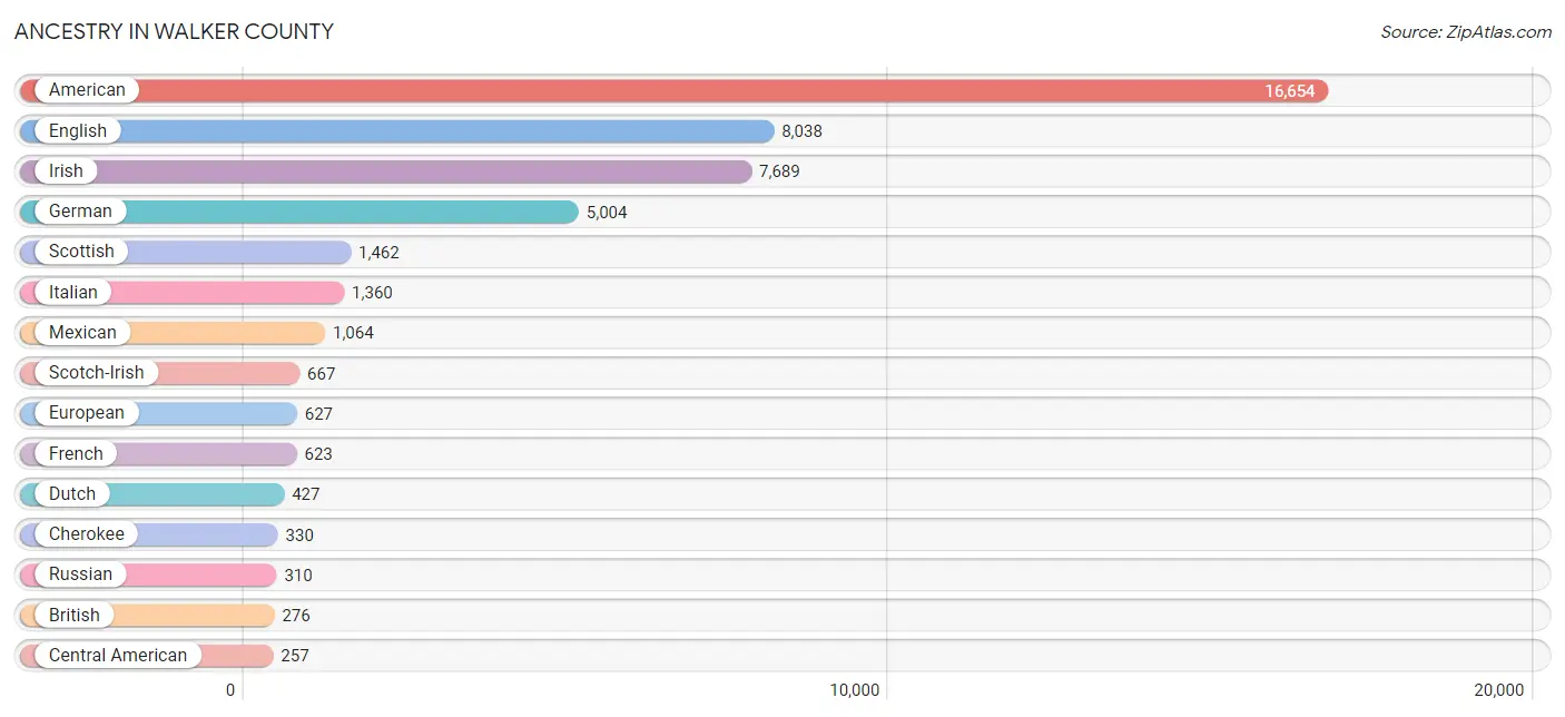 Ancestry in Walker County