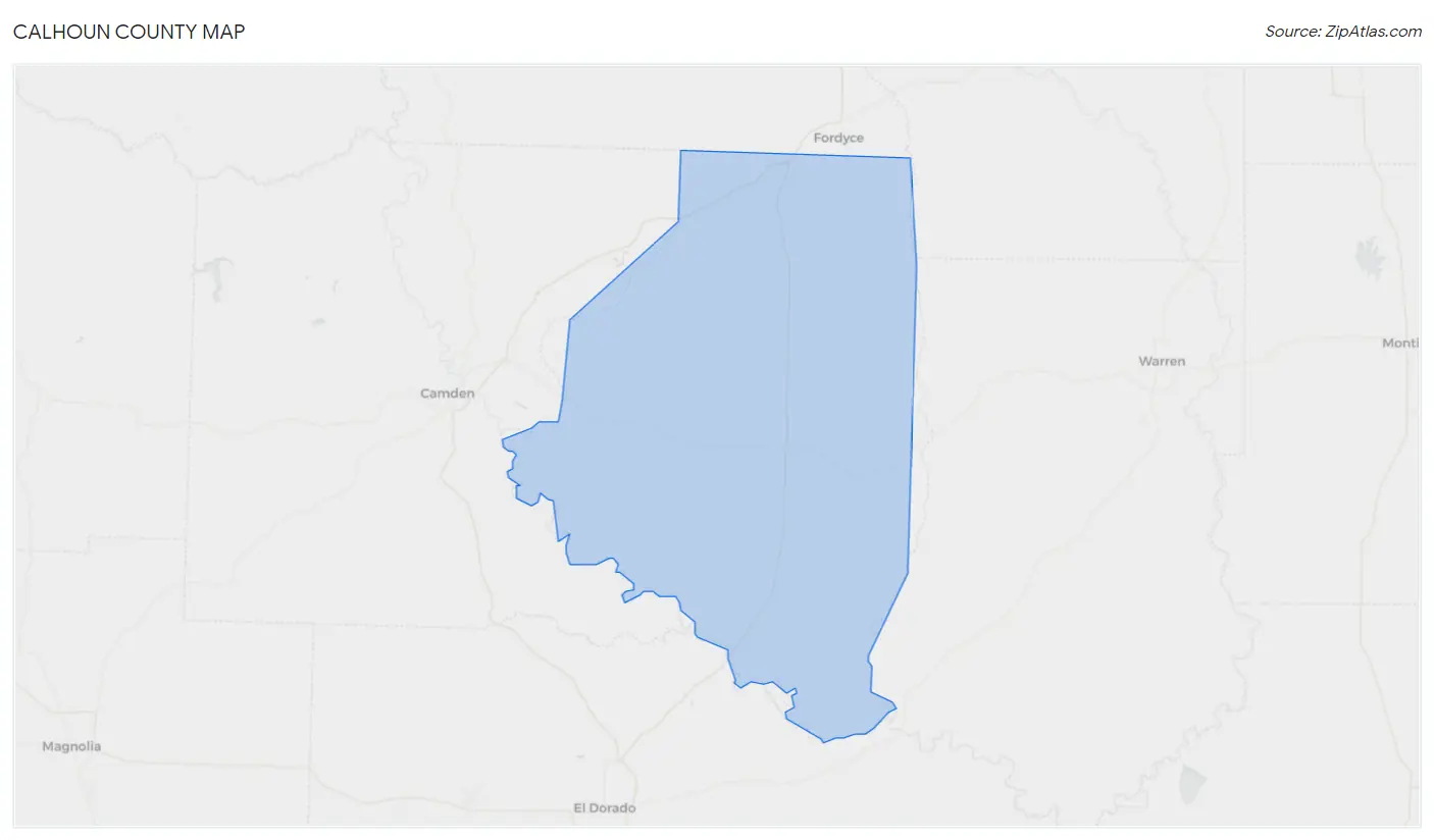 Calhoun County Map