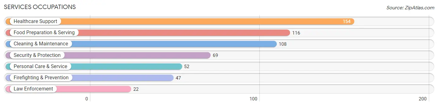 Services Occupations in Chicot County