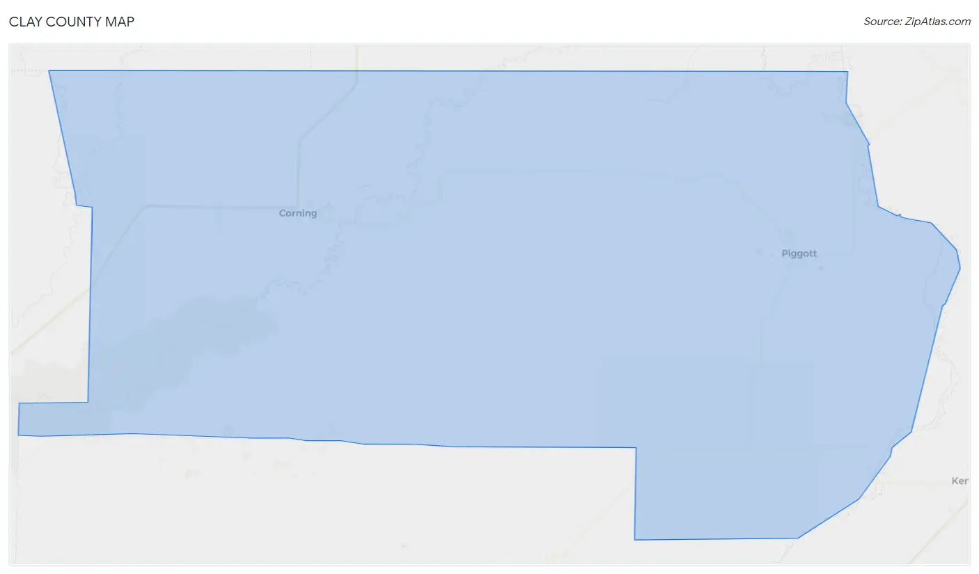 Clay County Map