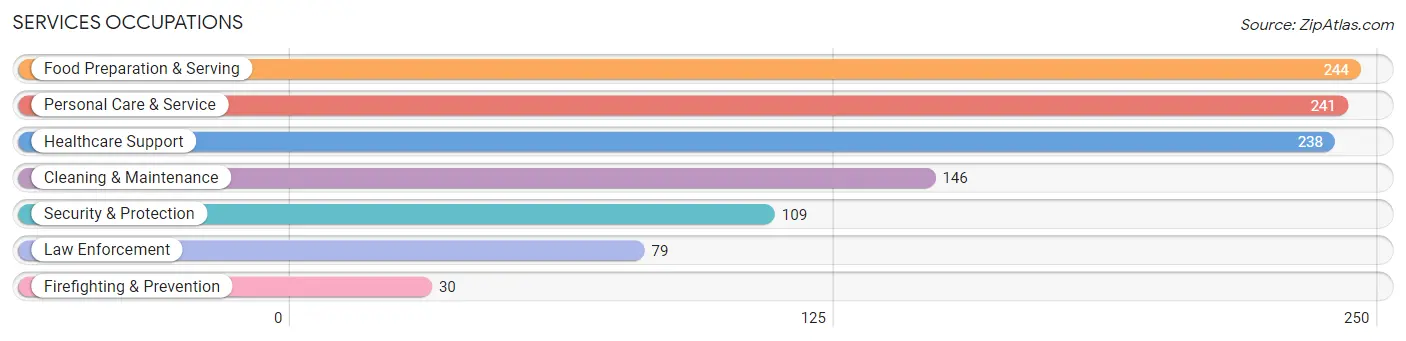 Services Occupations in Clay County