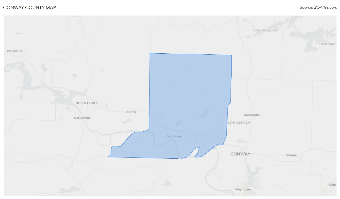 Conway County Map