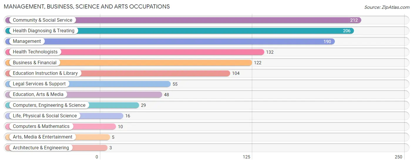 Management, Business, Science and Arts Occupations in Dallas County