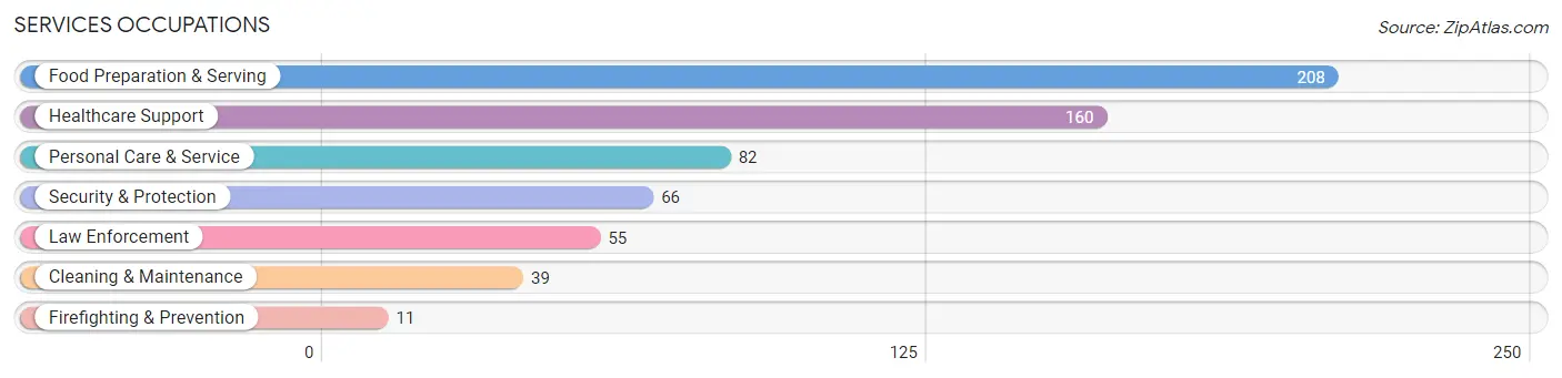 Services Occupations in Dallas County