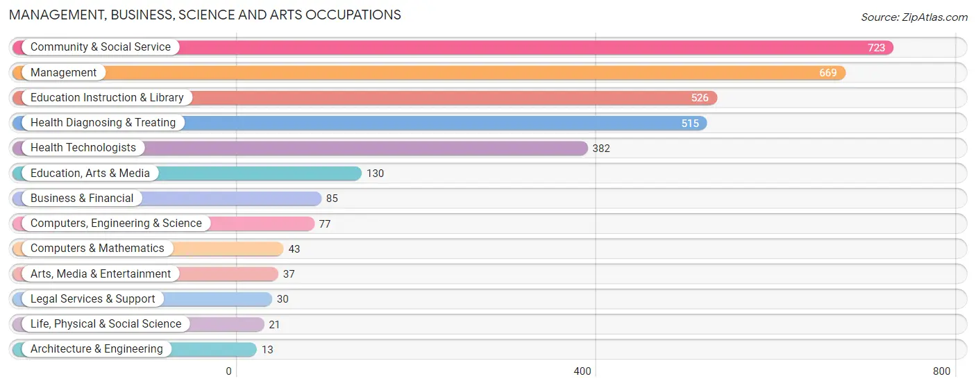 Management, Business, Science and Arts Occupations in Hempstead County