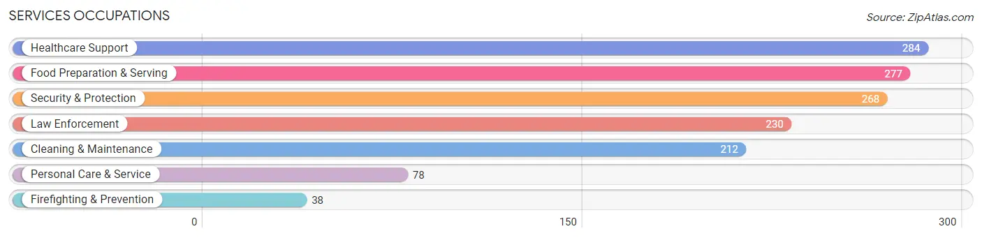 Services Occupations in Hempstead County
