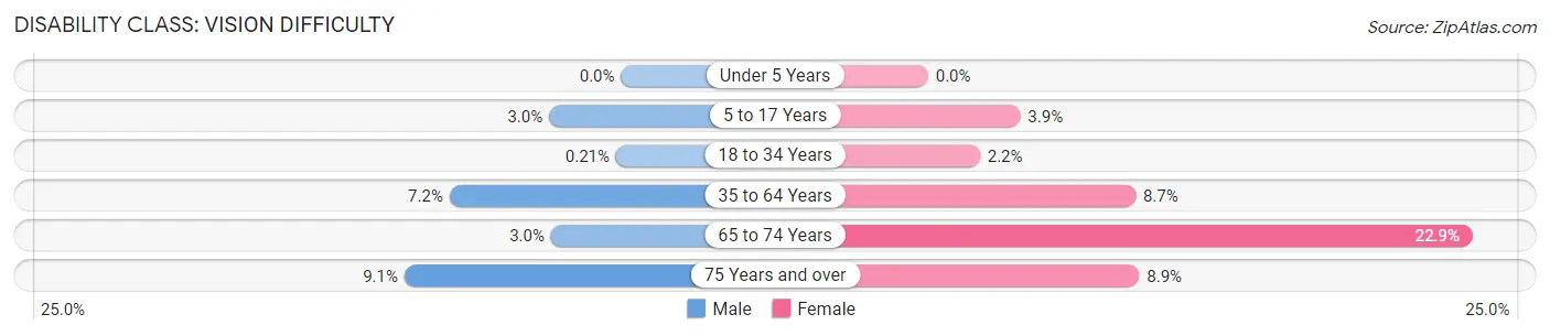 Disability in Hempstead County: <span>Vision Difficulty</span>