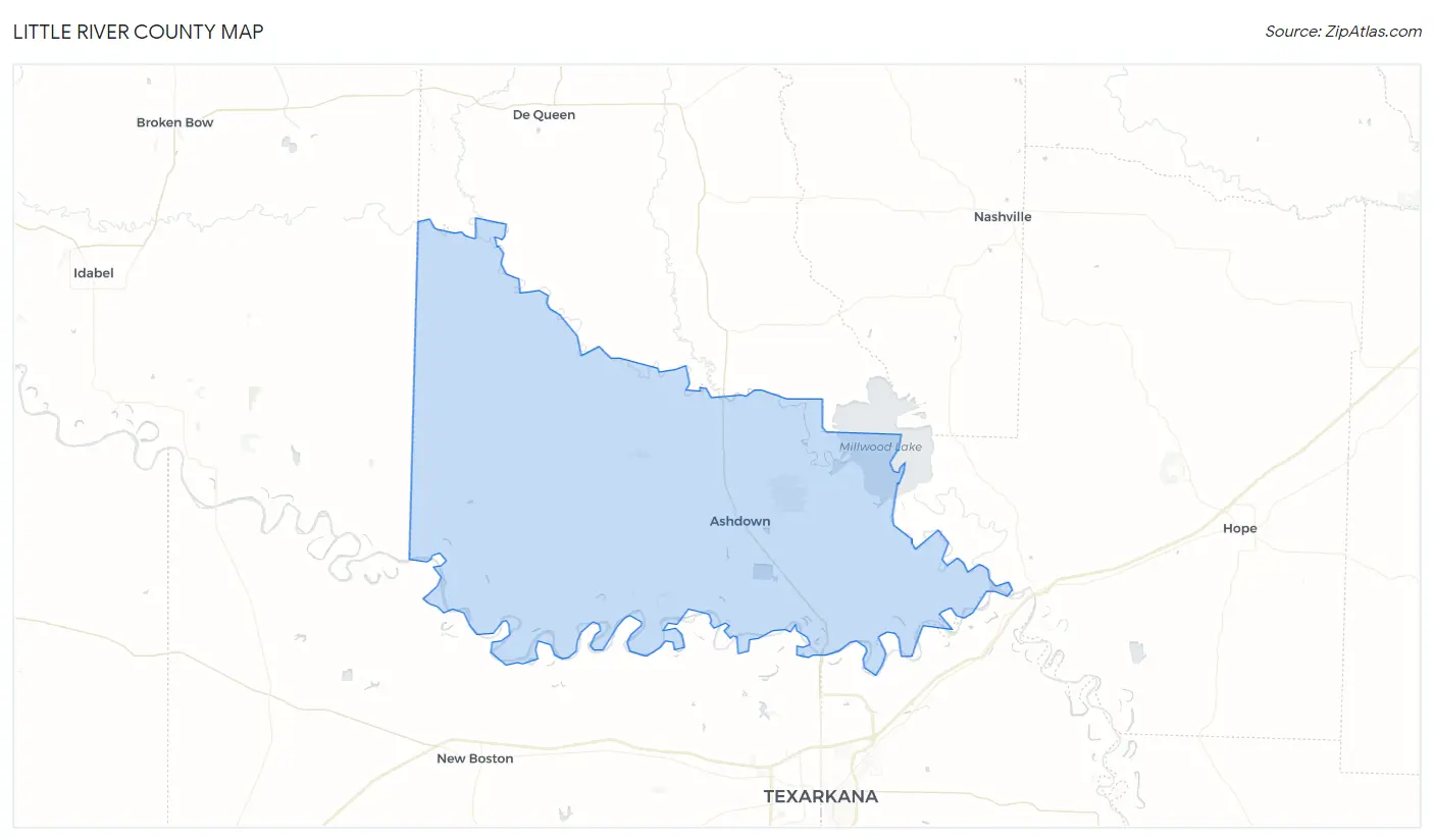 Little River County Map