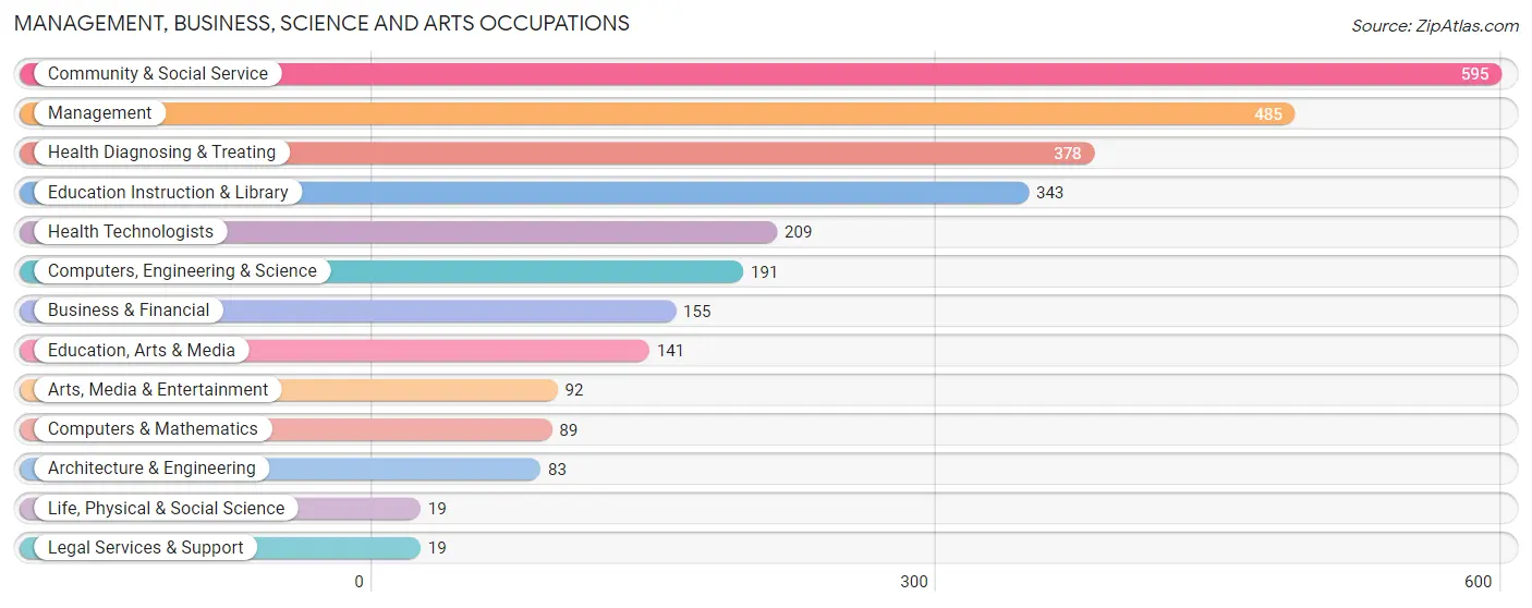 Management, Business, Science and Arts Occupations in Marion County