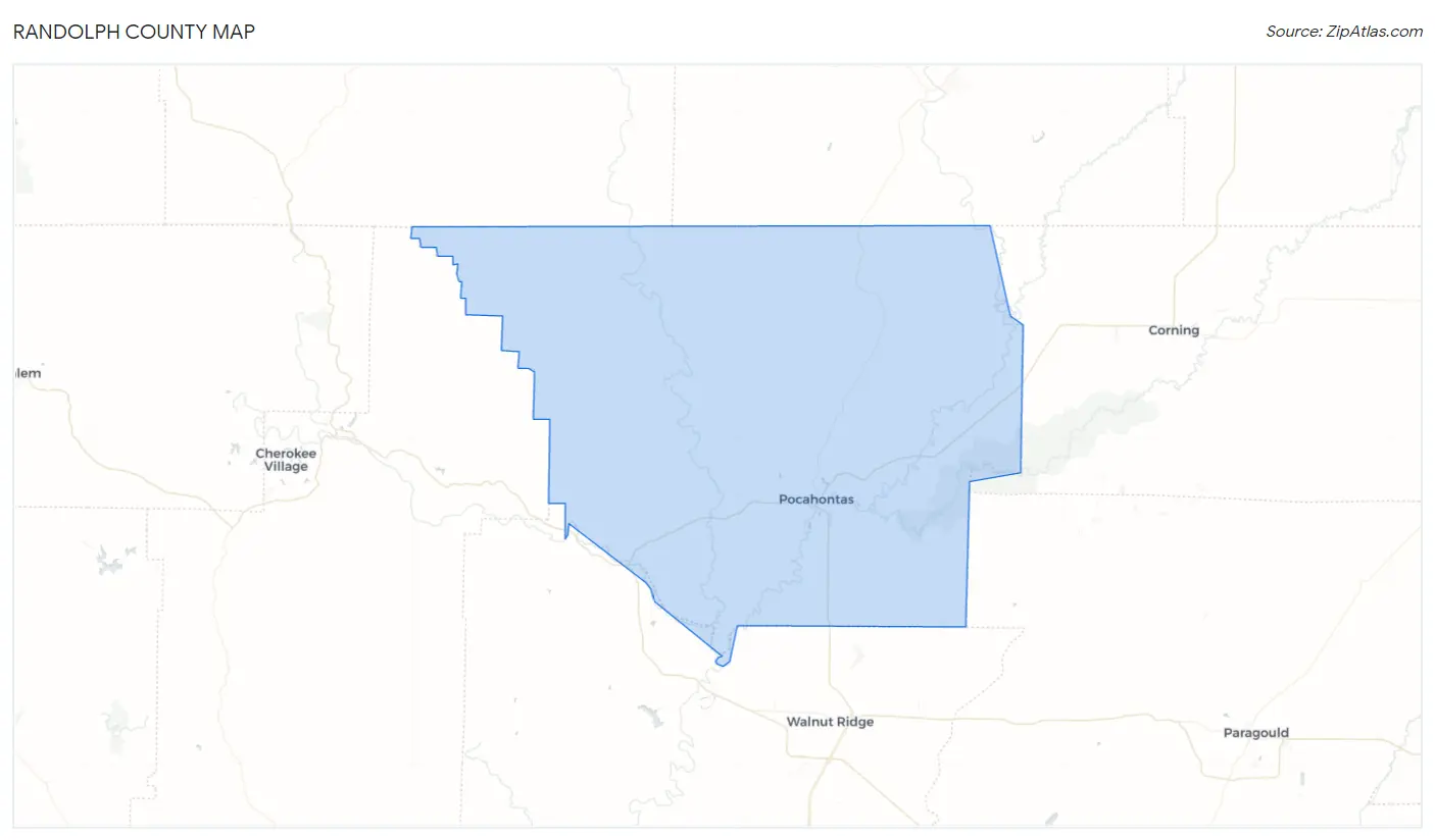 Randolph County Map