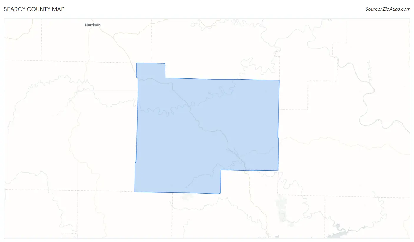 Searcy County Map