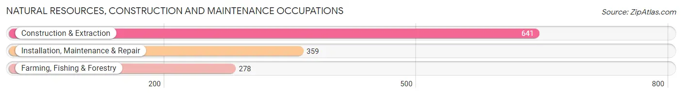 Natural Resources, Construction and Maintenance Occupations in Sevier County