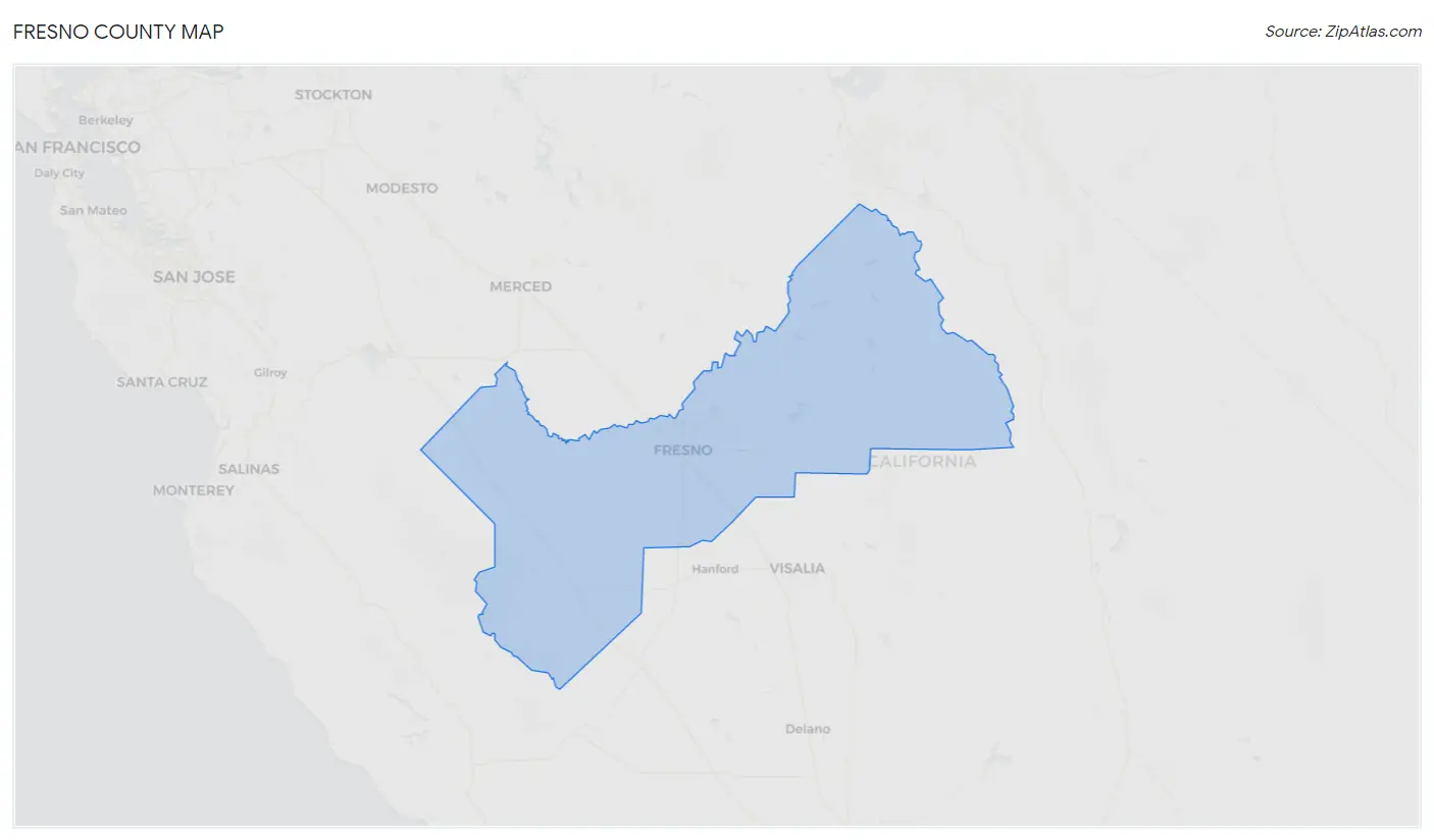 Fresno County Map