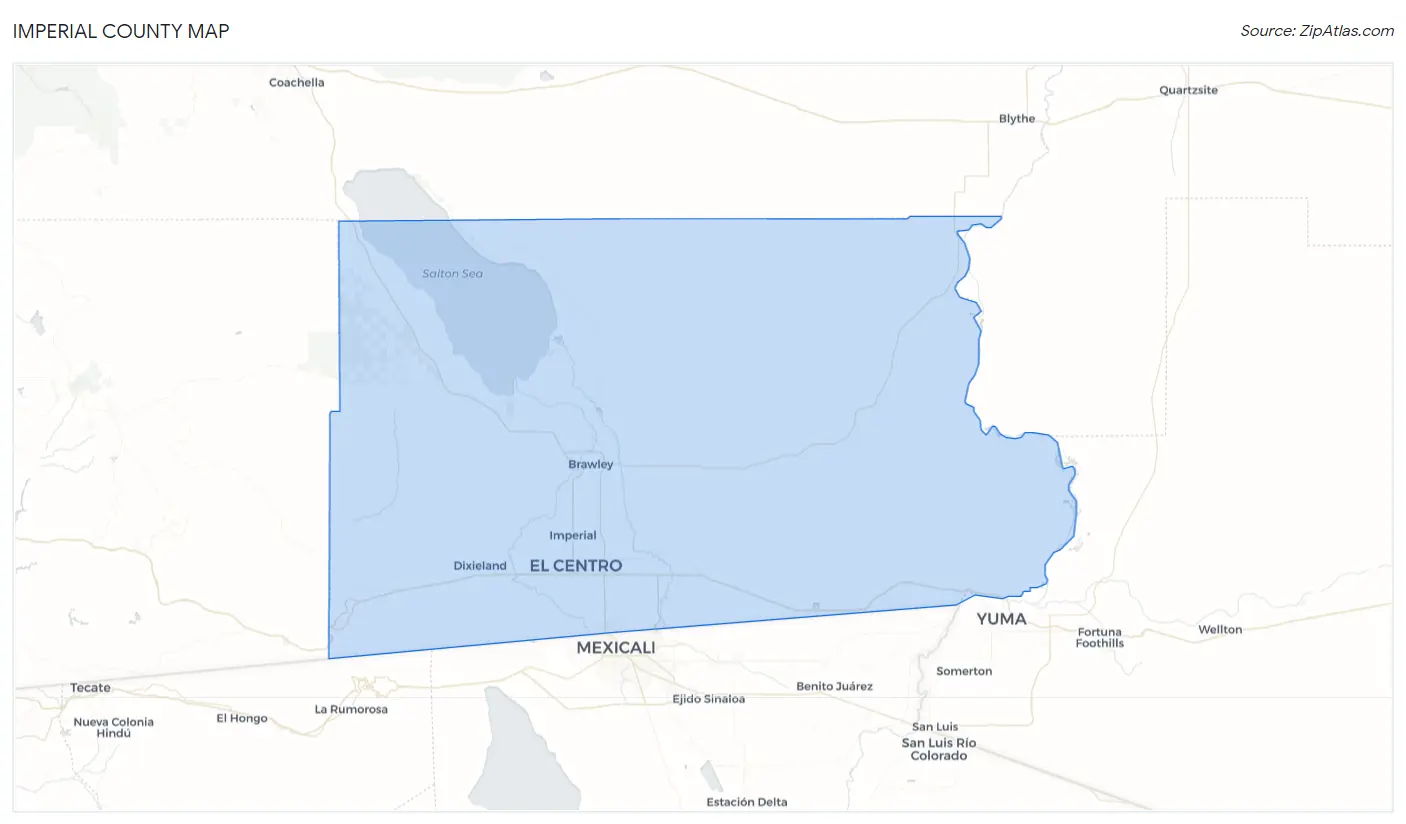 Imperial County Map