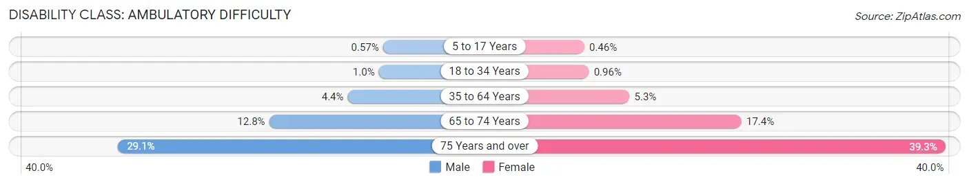 Disability in Los Angeles County: <span>Ambulatory Difficulty</span>