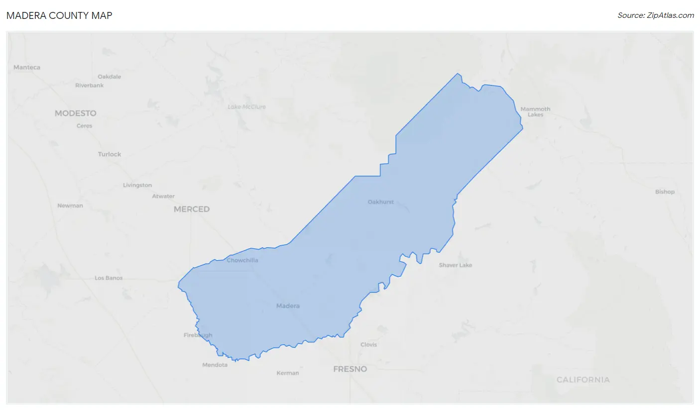 Madera County Map