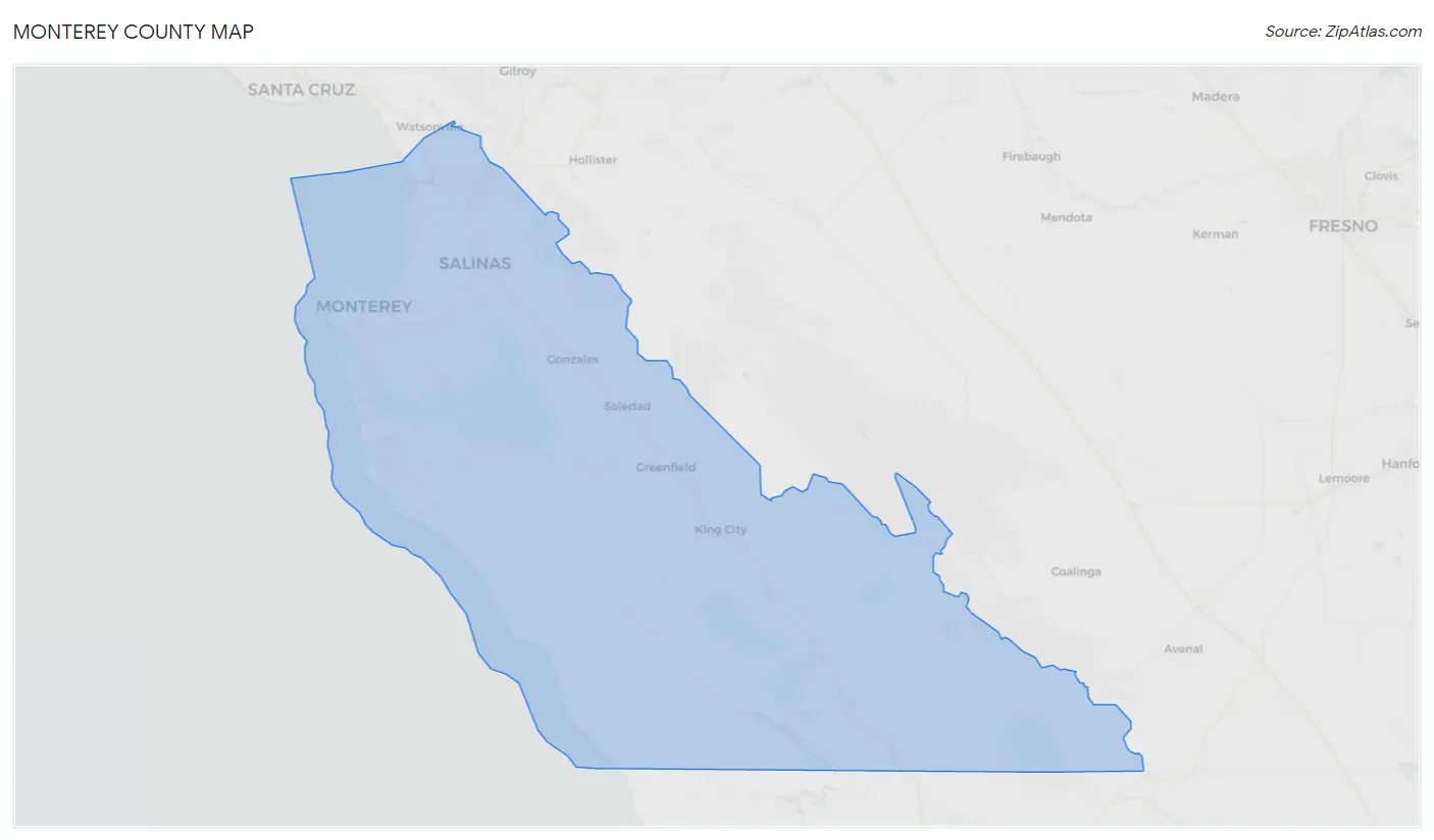 Monterey County Map