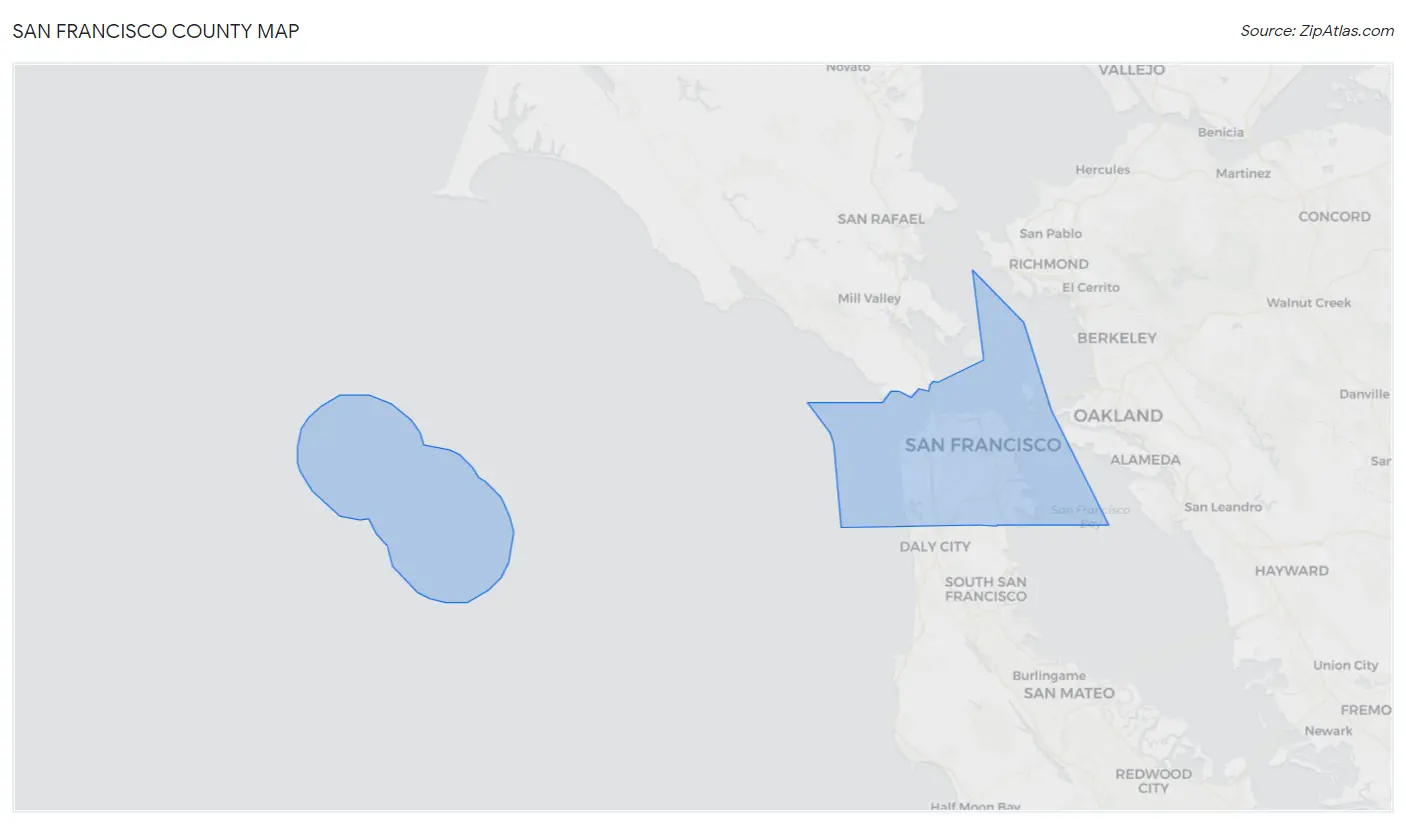 San Francisco County Map