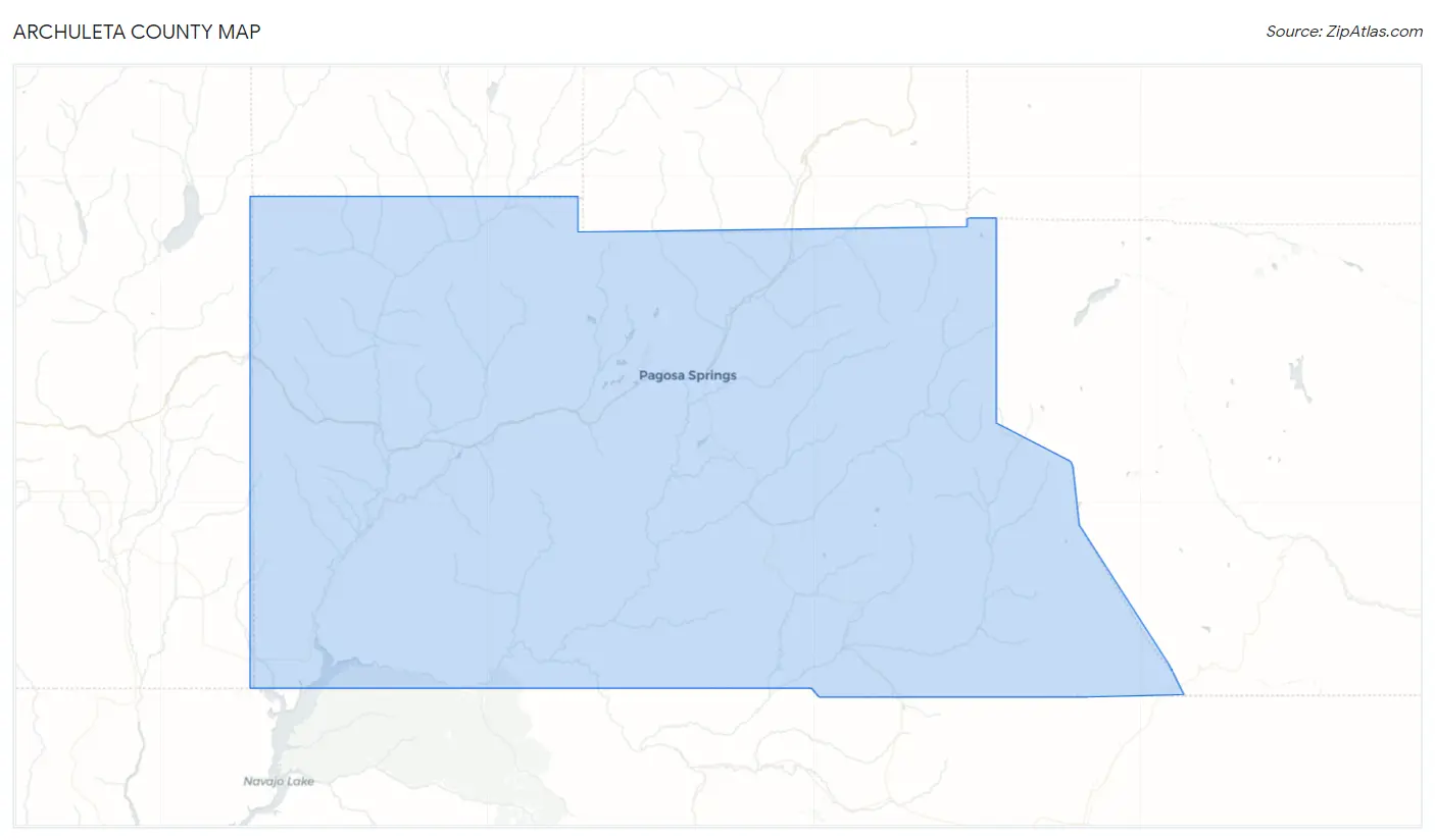 Archuleta County Map