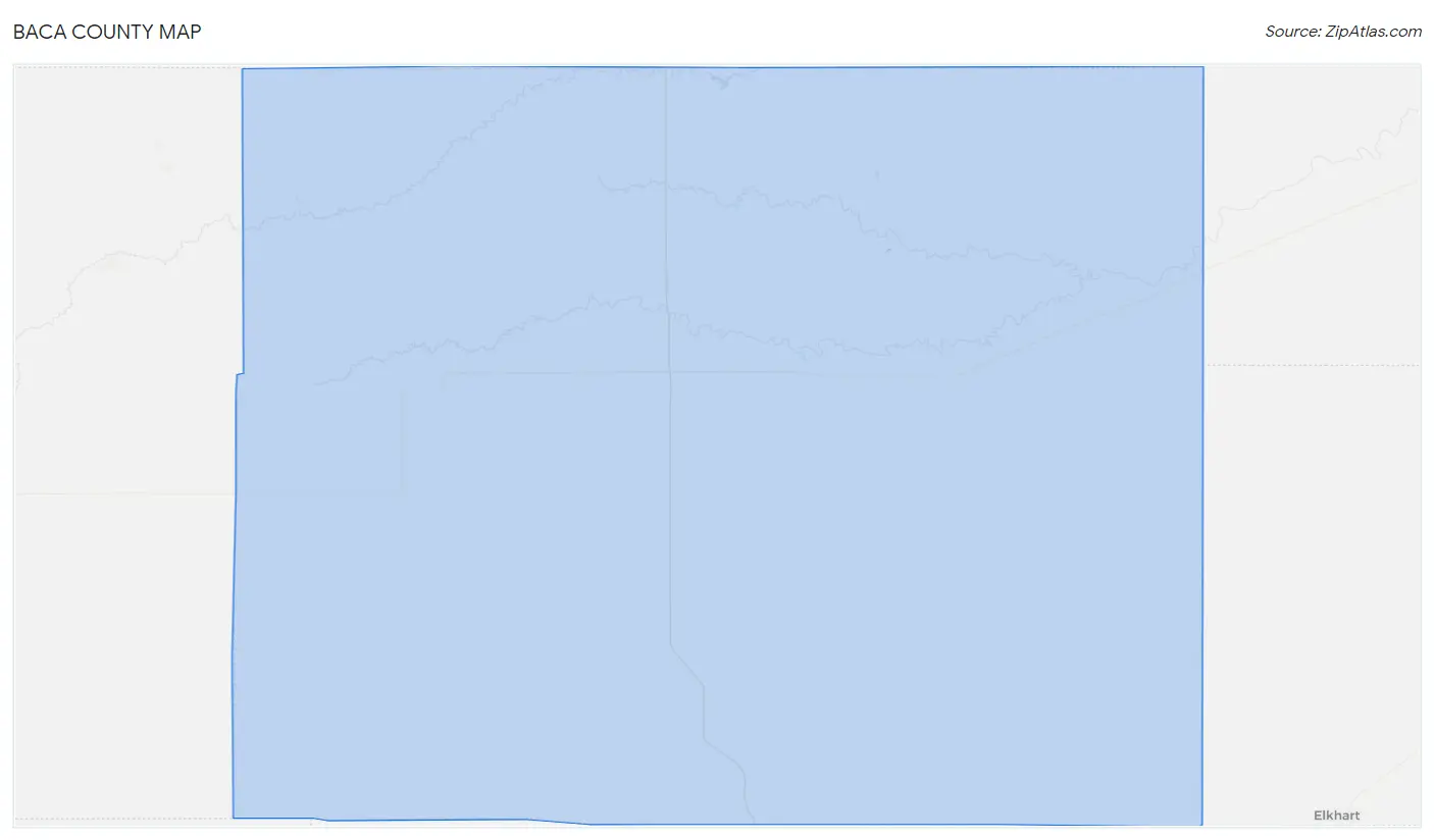 Baca County Map
