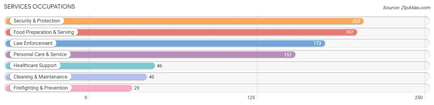 Services Occupations in Gilpin County