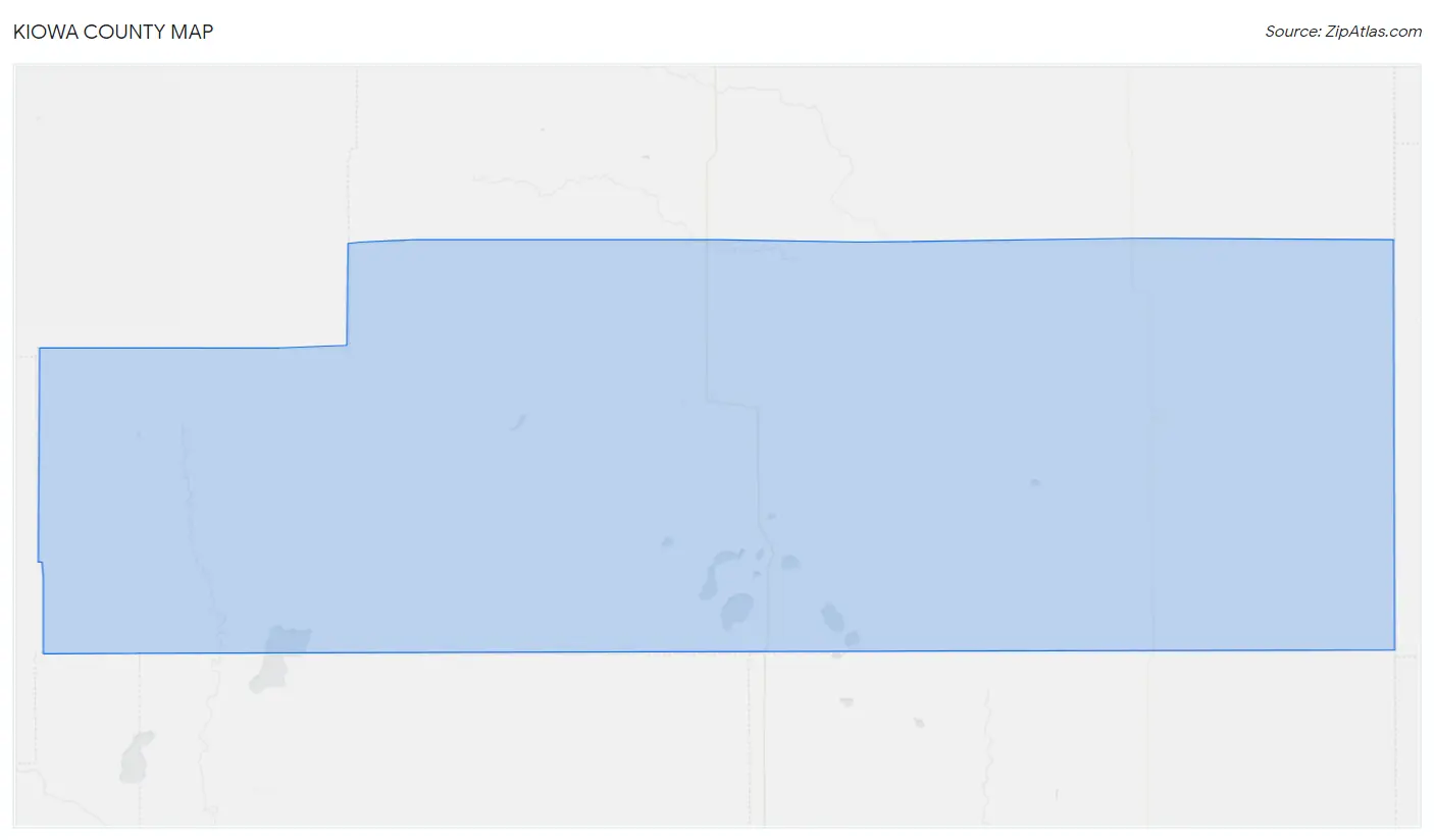 Kiowa County Map