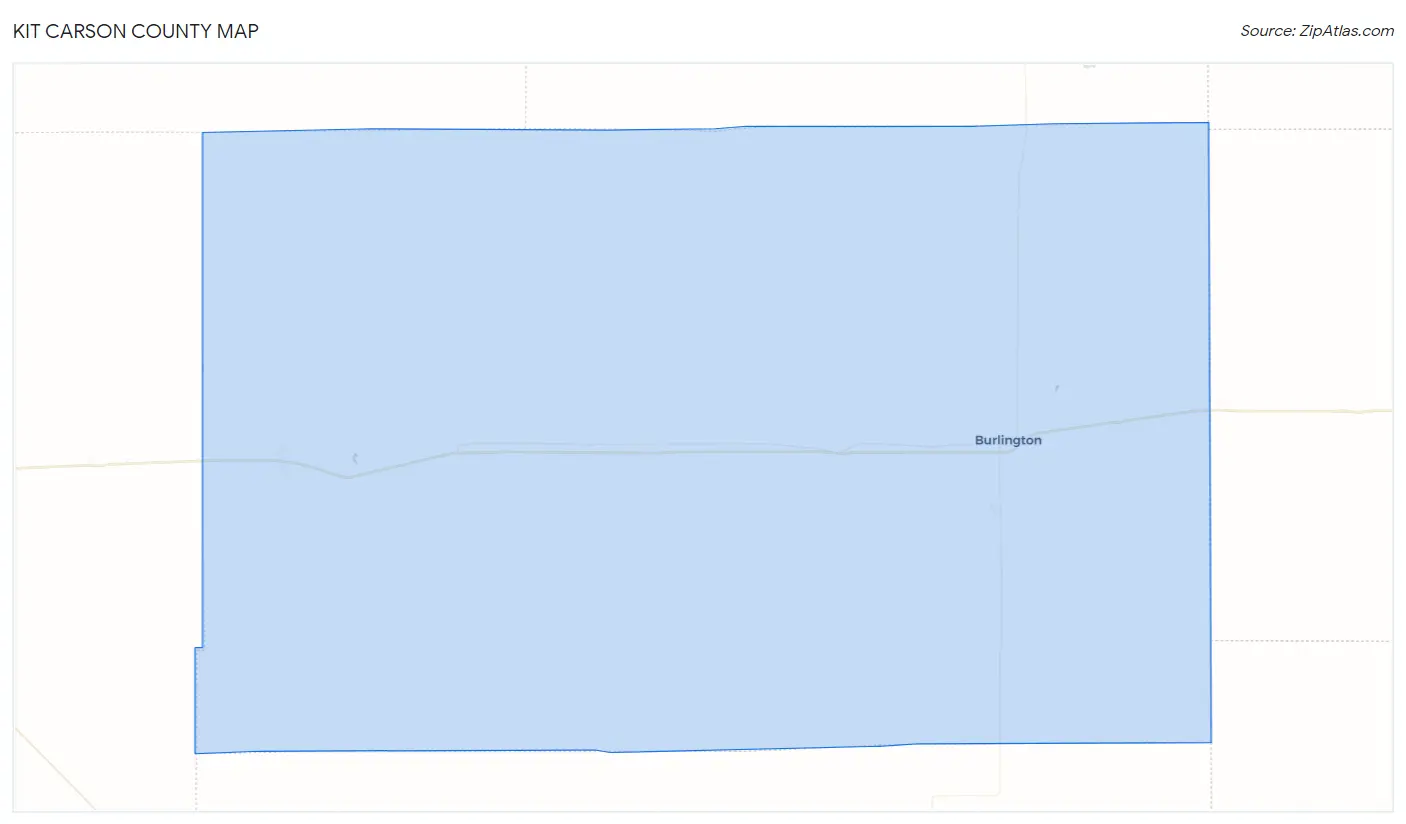 Kit Carson County Map