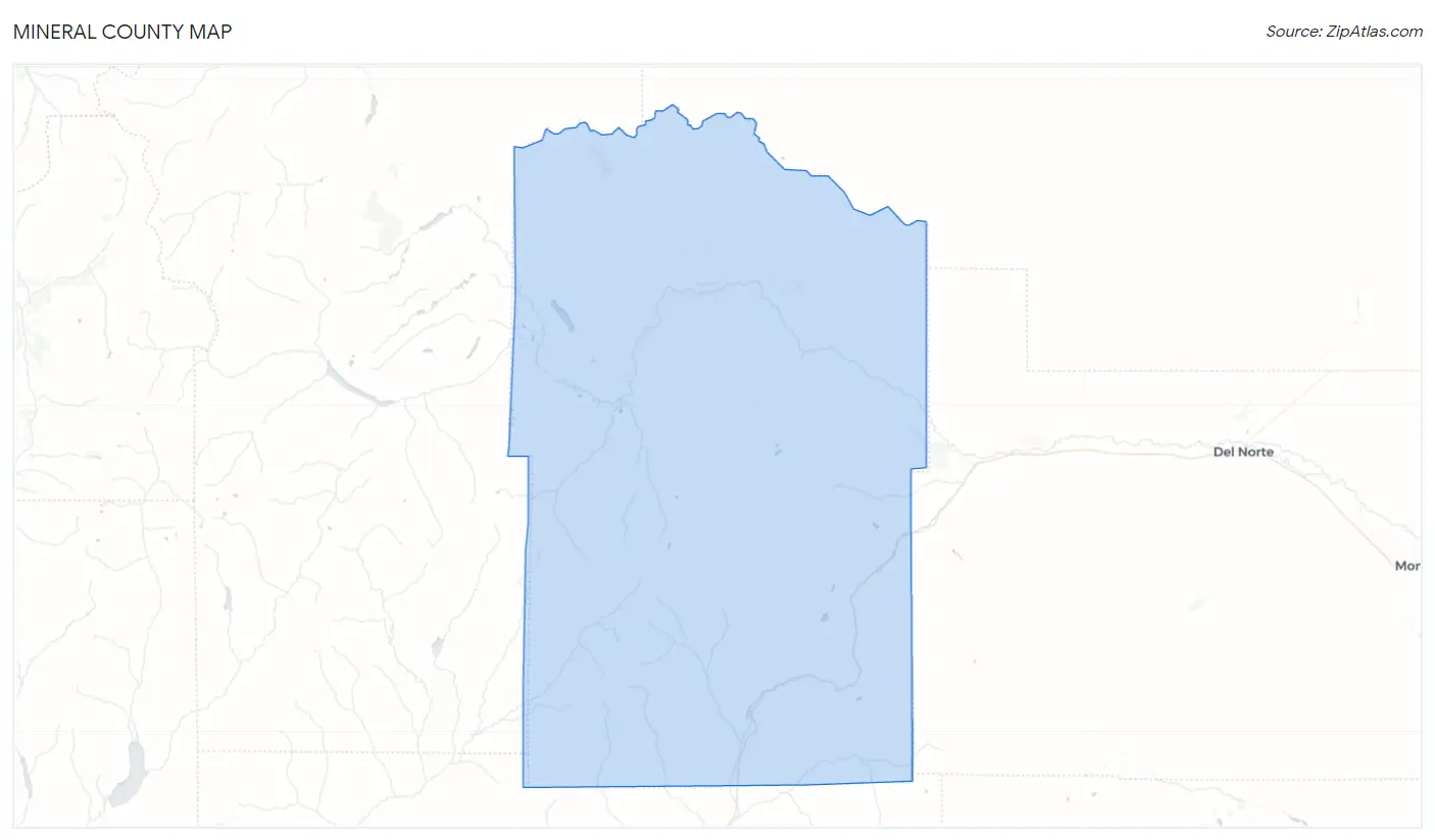 Mineral County Map