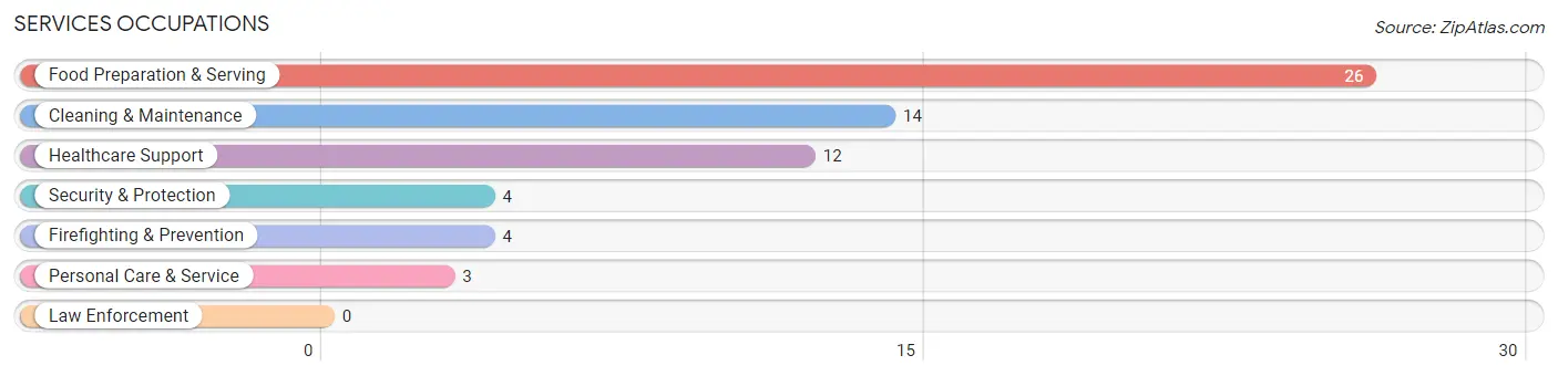 Services Occupations in Mineral County