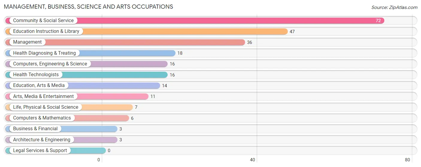 Management, Business, Science and Arts Occupations in San Juan County