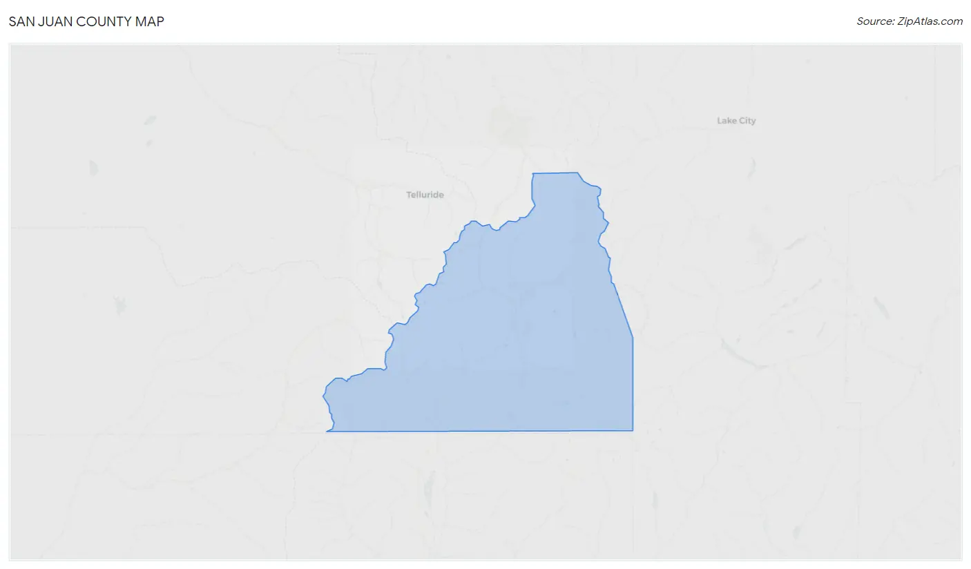 San Juan County Map