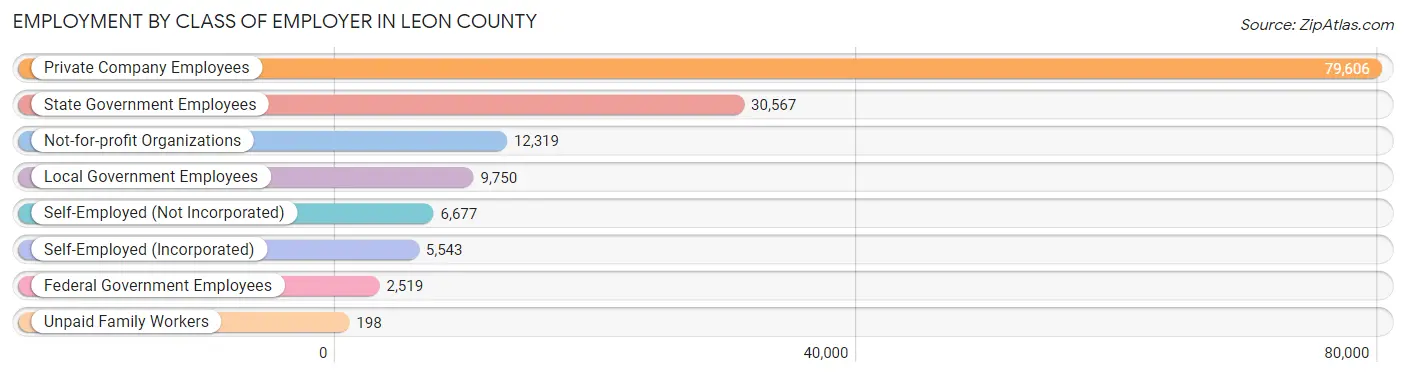 Employment by Class of Employer in Leon County