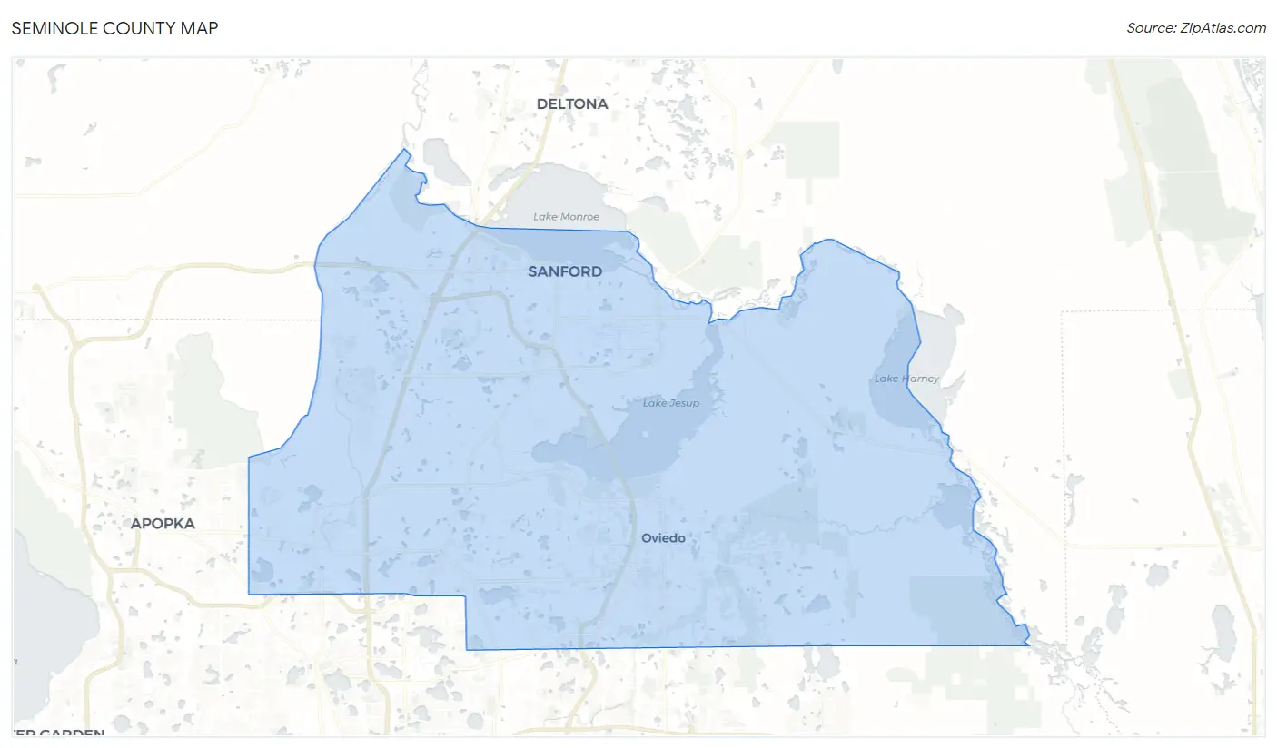Seminole County Map