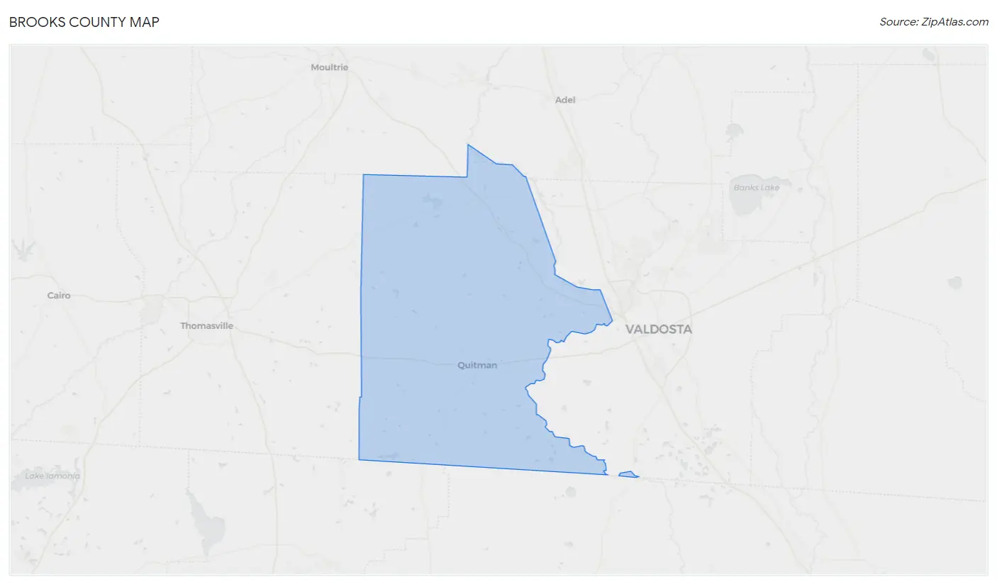 Brooks County Map