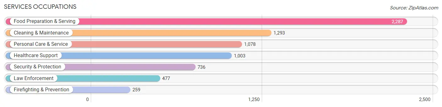 Services Occupations in Bulloch County