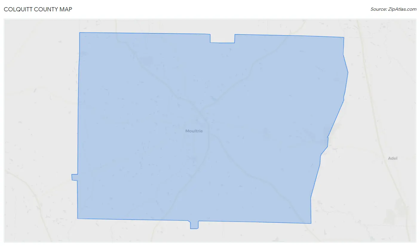 Colquitt County Map