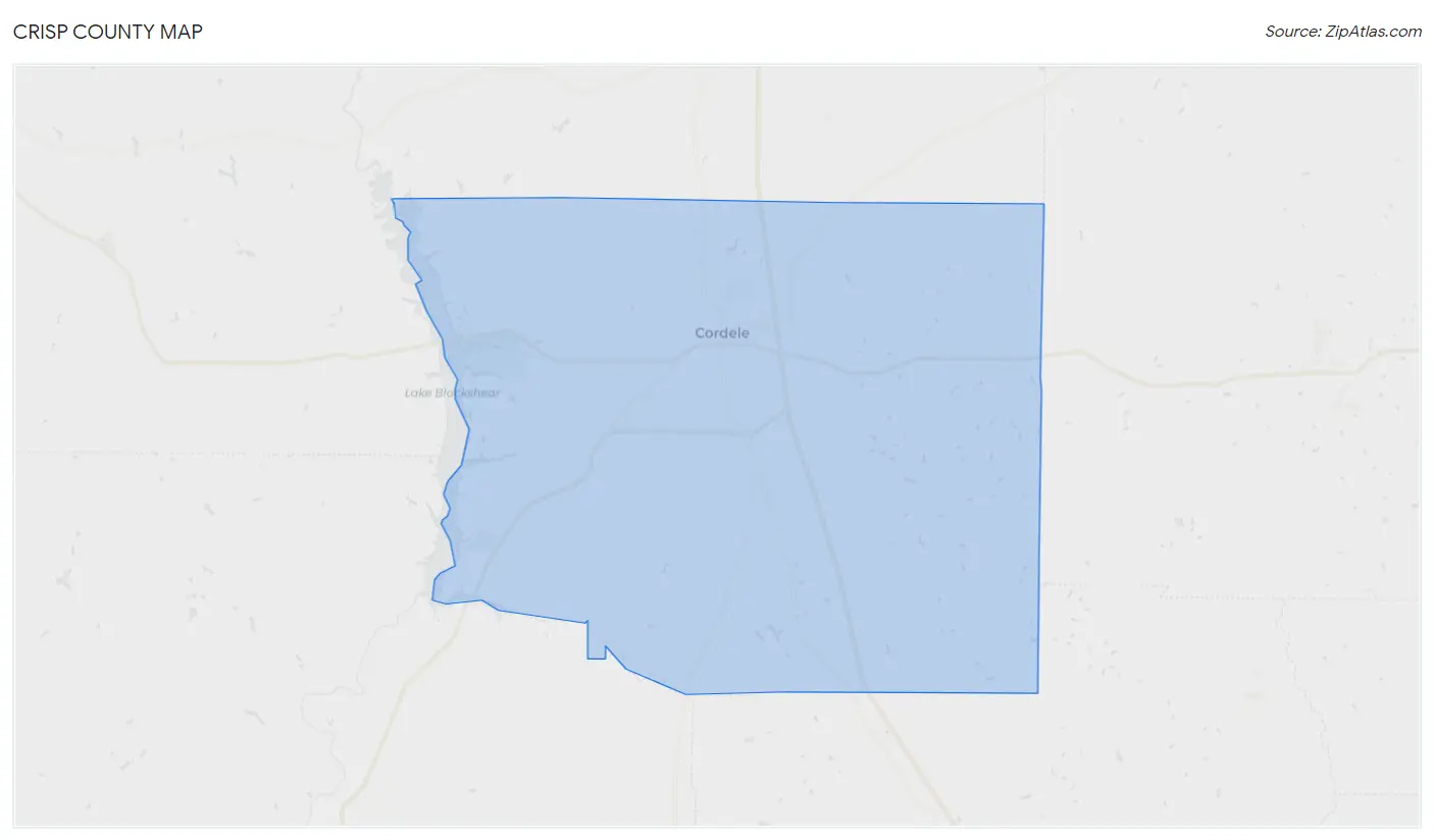 Crisp County Map