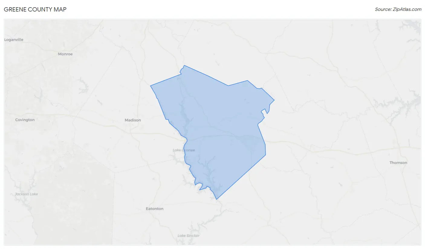 Greene County Map