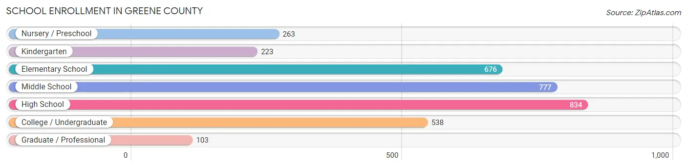 School Enrollment in Greene County