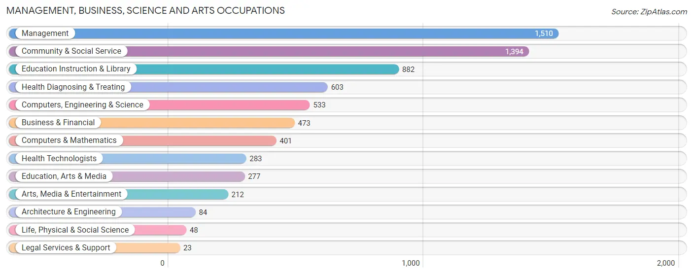 Management, Business, Science and Arts Occupations in Haralson County