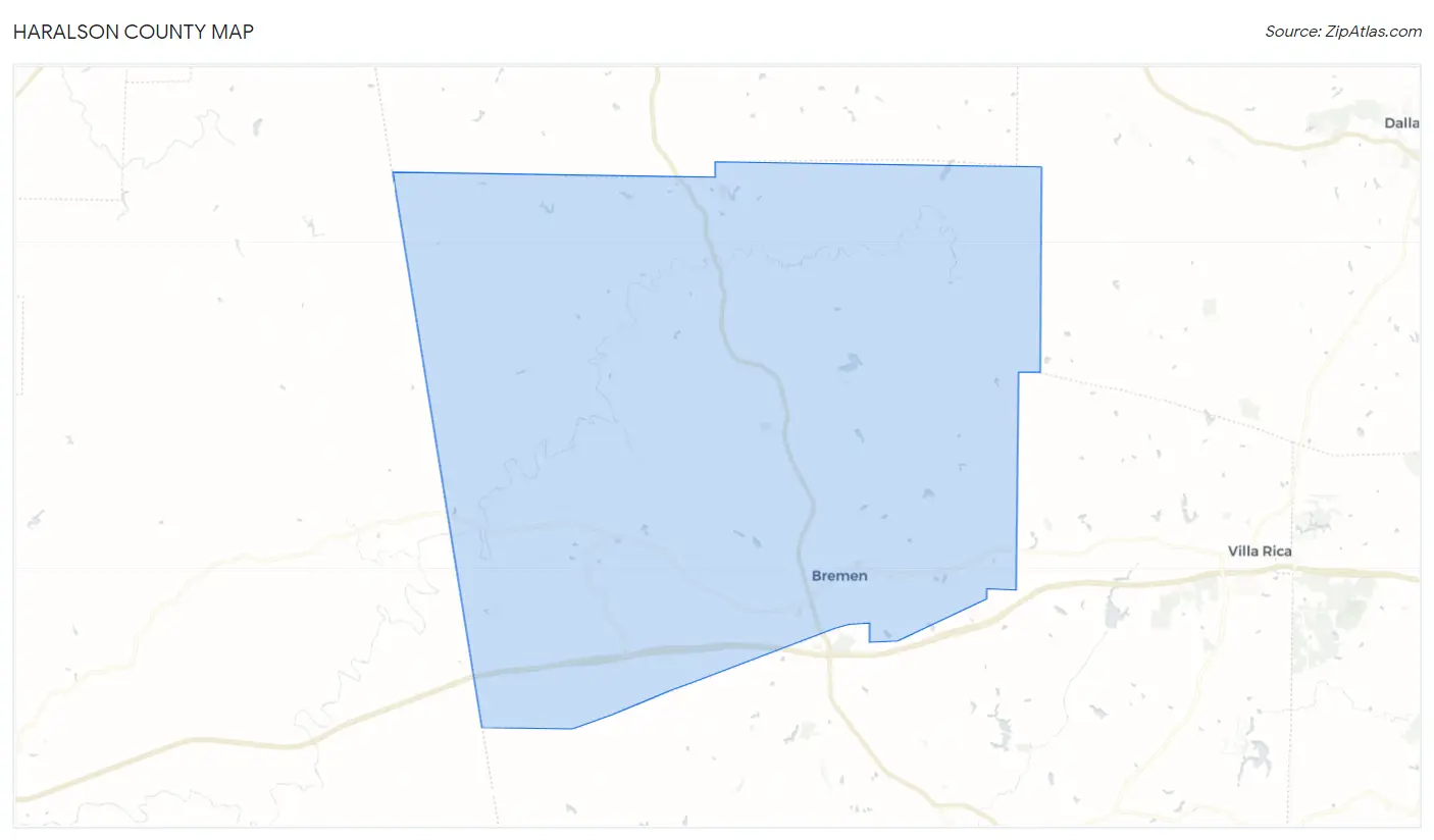 Haralson County Map