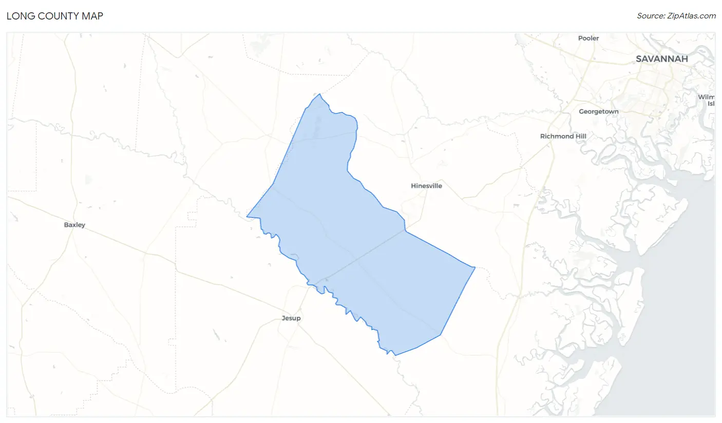 Long County Map